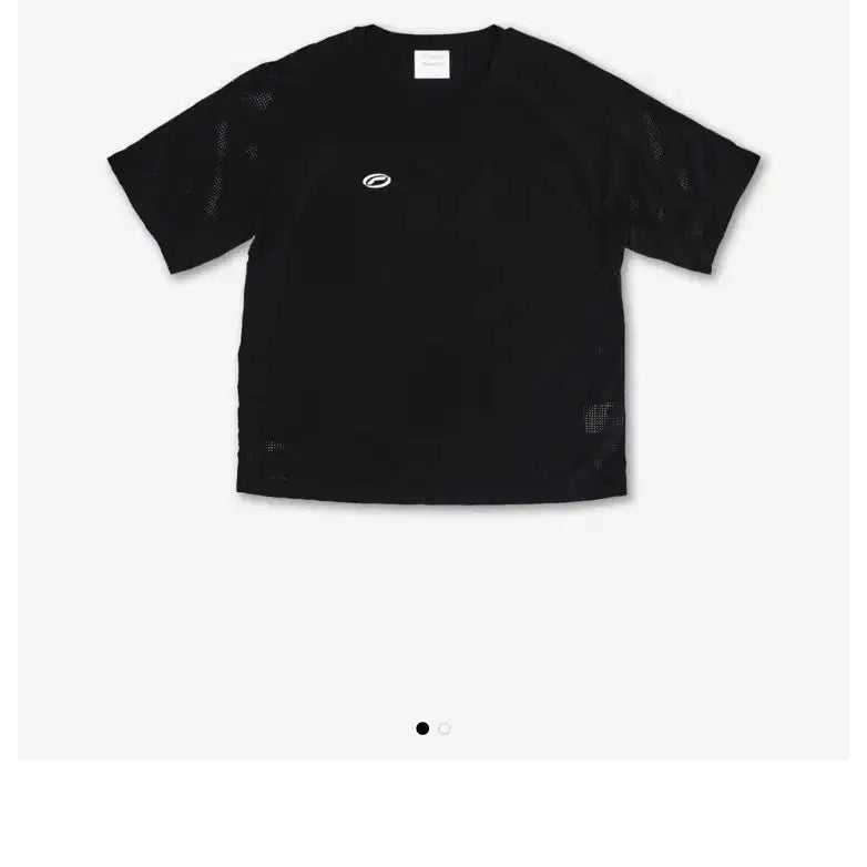 [BUNJANG] Optimistic Runners Perforated Short Sleeve T-shirt / 옵티미스틱 러너스 퍼포레이티드 반팔 티셔츠 블랙