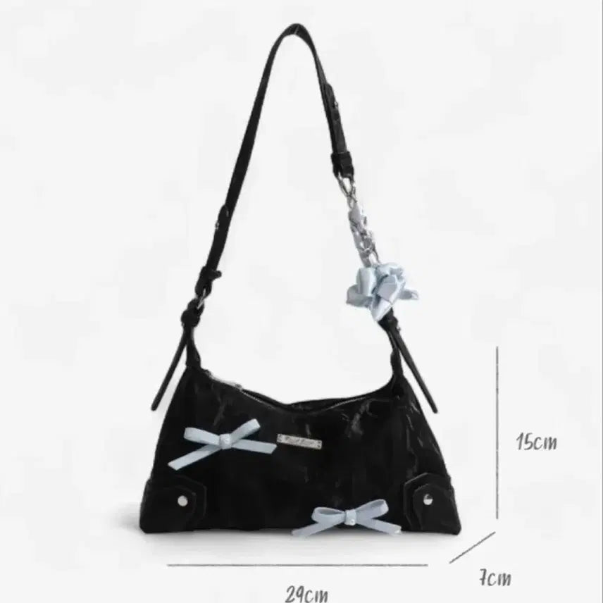 [BUNJANG] Larient Shiny Ribbon Bag Shoulder Bag / (새상품) 라리엔 Shiny Ribbon Bag(B01)숄더백
