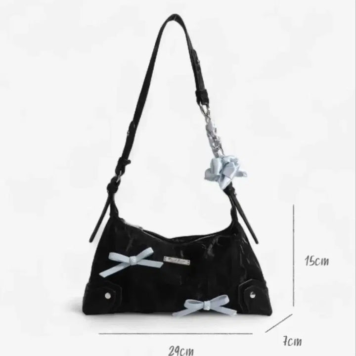 [BUNJANG] Larient Shiny Ribbon Bag Shoulder Bag / (새상품) 라리엔 Shiny Ribbon Bag(B01)숄더백