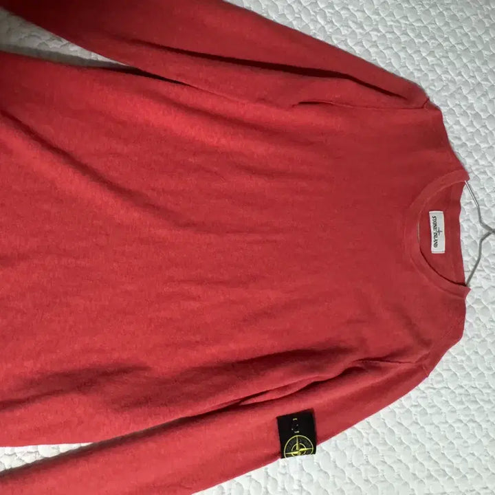 [BUNJANG] Stone Island Red Sweatshirt / 정품 스톤아일랜드 레드 맨투맨