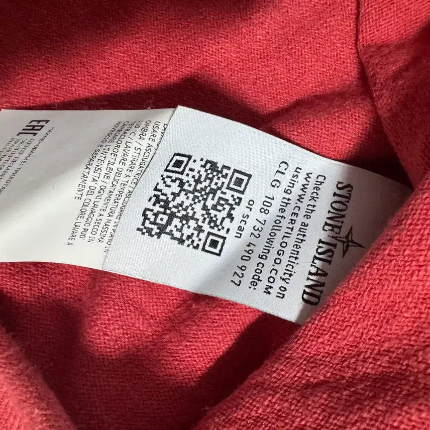 [BUNJANG] Stone Island Red Sweatshirt / 정품 스톤아일랜드 레드 맨투맨