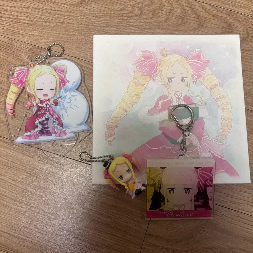 [BUNJANG] Re:Zero Beatrice Keyring Bundle Set / 리제로 베아트리스 키링 굿즈 일괄
