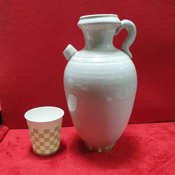 [BUNJANG] Song Dynasty Celadon Porcelain Pitcher / 송백자 주자.