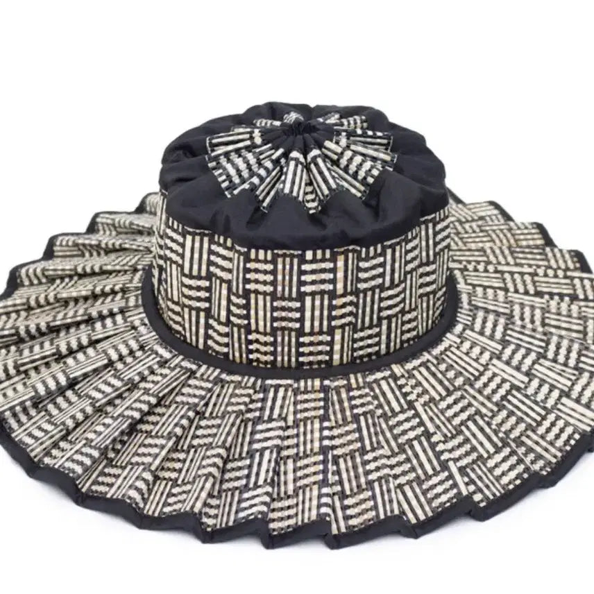 [BUNJANG] Lorna Murray Black Bamboo Island Capri Hat / [Lorna Murray] 로나머레이 블랙밤부 아일랜드 카푸리 L사이즈
