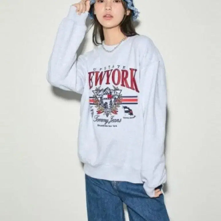 [BUNJANG] Tommy Hilfiger Heritage Denim Bucket Hat / 타미힐피거 헤리티지 데님 버킷햇
