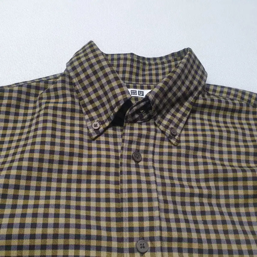 [BUNJANG] Uniqlo Check Long Sleeve Shirt Size L (105) / 유니클로 체크 긴팔 셔츠 105