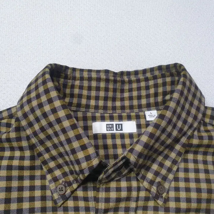 [BUNJANG] Uniqlo Check Long Sleeve Shirt Size L (105) / 유니클로 체크 긴팔 셔츠 105