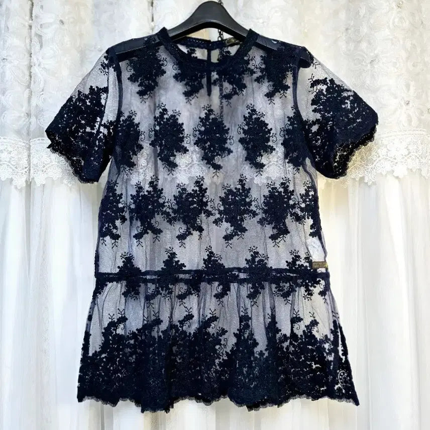 [BUNJANG] Thursday Island Organdy See-Through Blouse / 오간자)써스데이 아일랜드 블라우스
