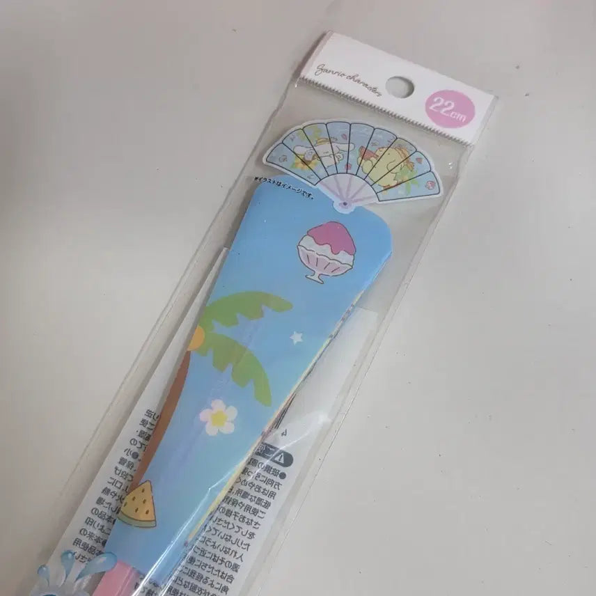 [BUNJANG] Sanrio Characters Cinnamoroll &amp; Pompompurin Folding Fan / 산리오 캐릭터 부채 시나모롤 폼폼푸린 폼푸