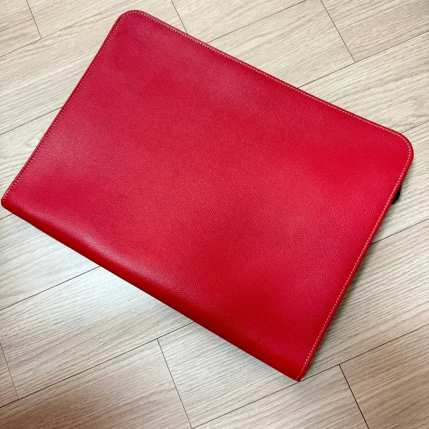 [BUNJANG] Marinella Italy Red Leather Clutch Bag / 이태리 마리넬라 레드 클러치백