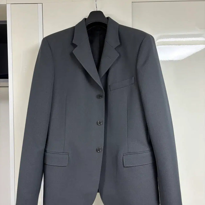 [BUNJANG] LEMAIRE Wool Blend Single Breasted Jacket Grey / [48, 그레이] 르메르 울 블랜드 싱글 브레스티드 자켓