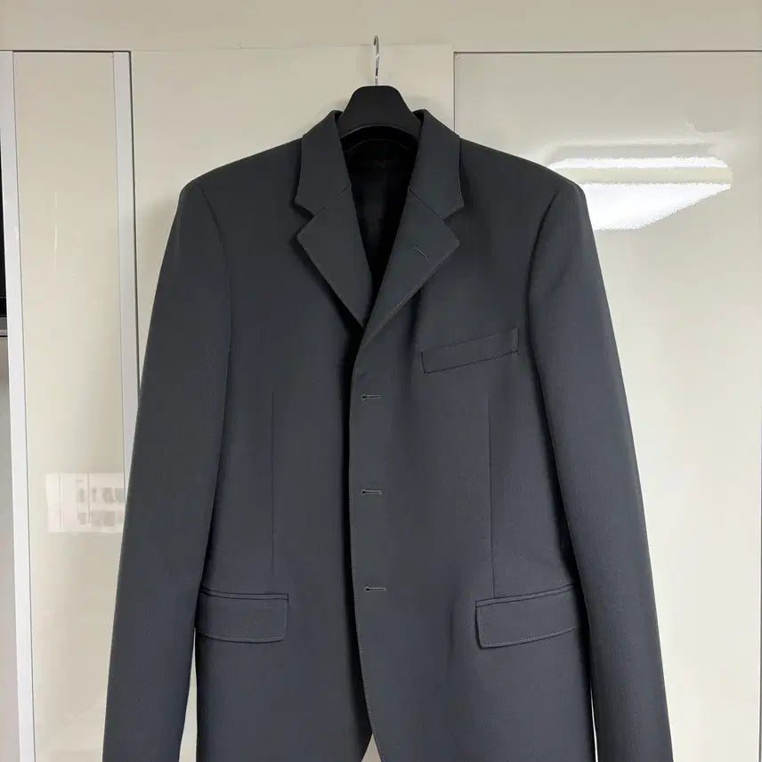[BUNJANG] LEMAIRE Wool Blend Single Breasted Jacket Grey / [48, 그레이] 르메르 울 블랜드 싱글 브레스티드 자켓