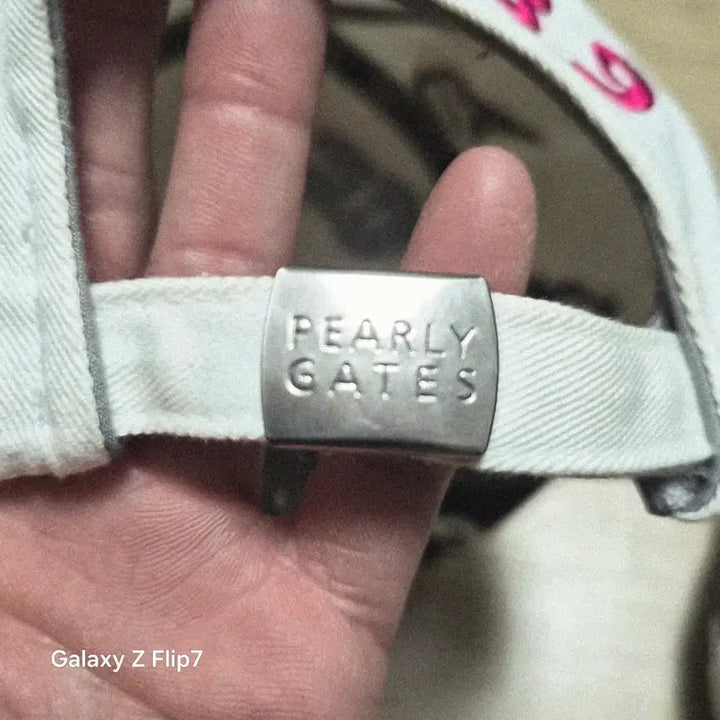 [SOLD OUT] PEARLY GATES 화이트 볼캡 모자