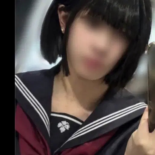 [BUNJANG] Black Bob Wig / 검은색 단발 가발