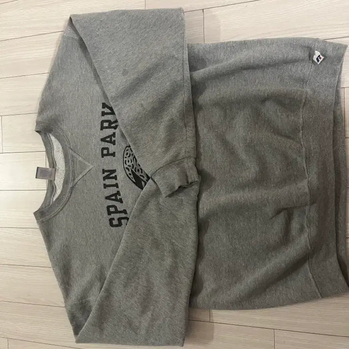 [BUNJANG] Russell Vintage Heather Gray Sweatshirt / 러셀 / 빈티지 맨투맨 헤더그레이 / L