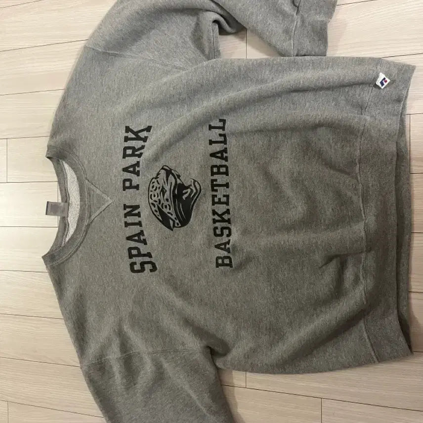 [BUNJANG] Russell Vintage Heather Gray Sweatshirt / 러셀 / 빈티지 맨투맨 헤더그레이 / L