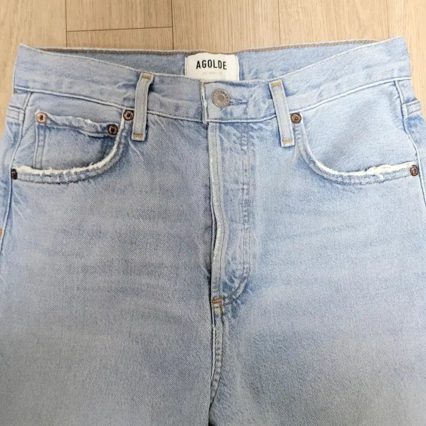 [BUNJANG] Agolde Light Wash Denim Jeans / 에이골디 렌 진