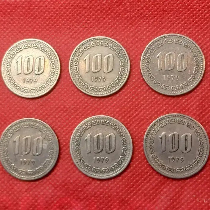 [BUNJANG] 1979 100 Won Coin Bundle Set (10 pcs) / 1979년 100원 동전 10개일괄