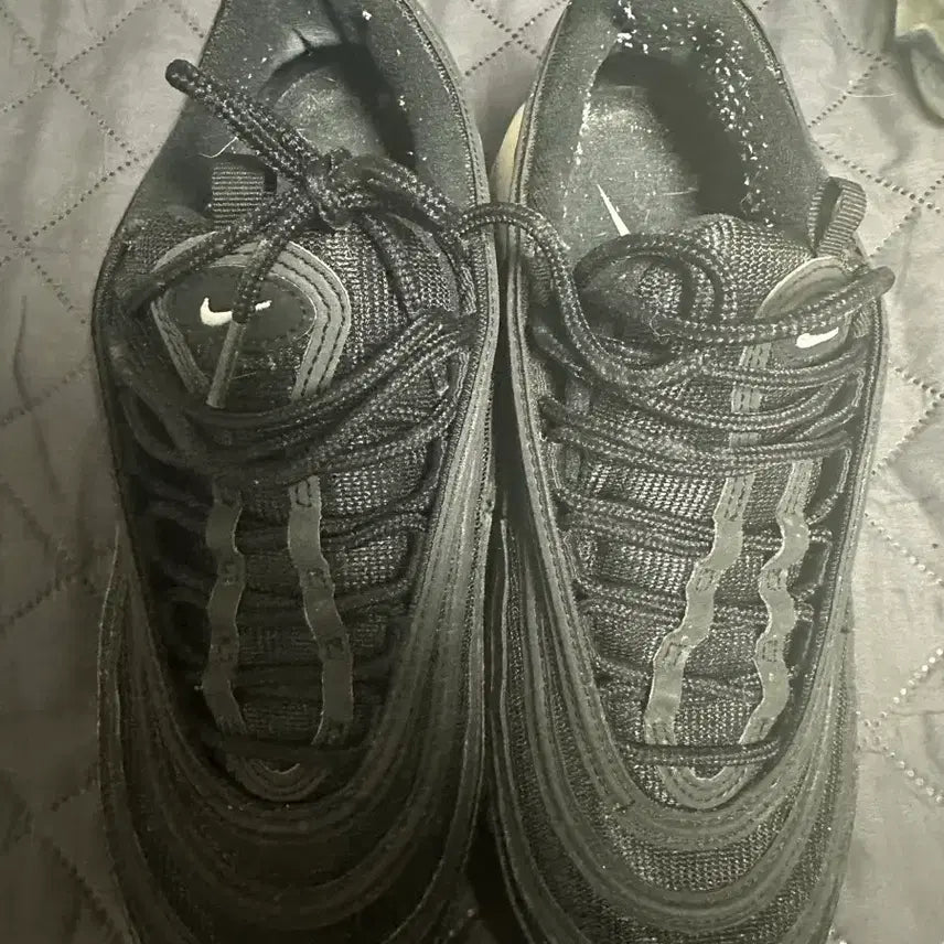 [BUNJANG] Nike Air Max 97 Black Sneakers (255mm) / 나이키 에어맥스97 블랙 255mm 팔아요
