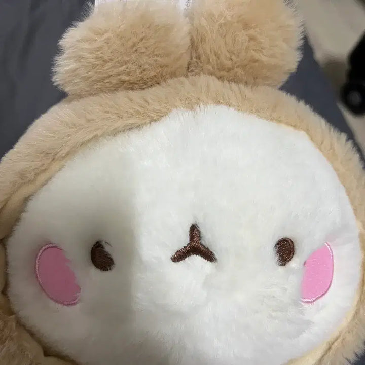 [BUNJANG] Molang Medium Brown Plush Doll / 몰랑 인형 중형 갈색