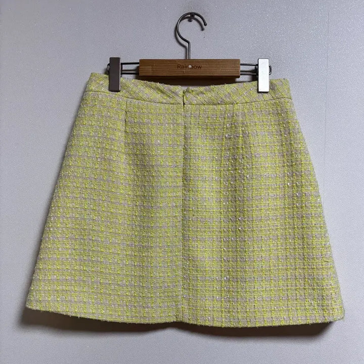 [BUNJANG] SAINT Tweed Mini Skirt Yellow / SAINT 트위드 미니스커트 옐로우
