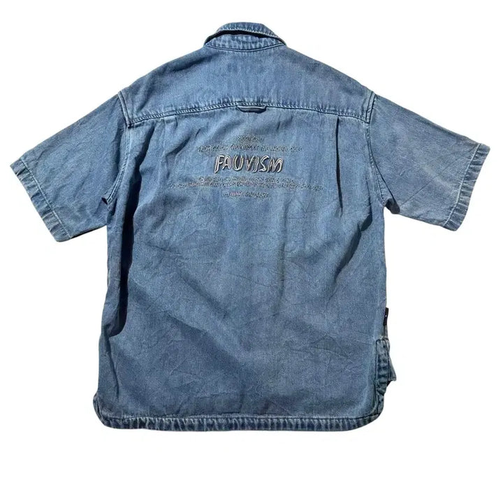 [BUNJANG] ZIOSONGZIO 25ss Denim Short-Sleeve Shirt (L-XL) / [L-XL] 25ss ZIOSONGZIO 지오송지오 데님 반팔 셔츠
