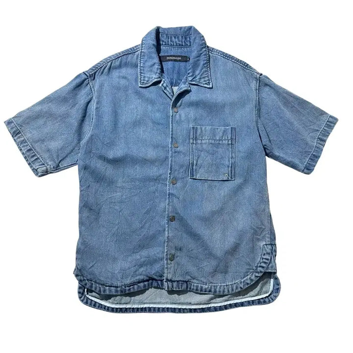 [BUNJANG] ZIOSONGZIO 25ss Denim Short-Sleeve Shirt (L-XL) / [L-XL] 25ss ZIOSONGZIO 지오송지오 데님 반팔 셔츠