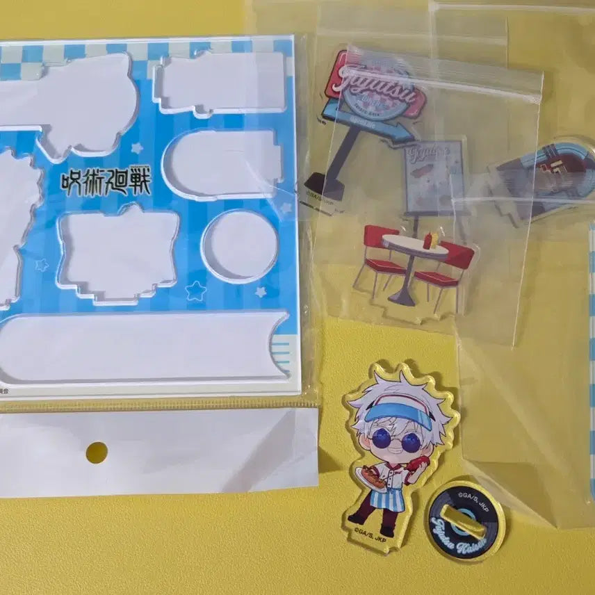 [BUNJANG] Gojo Tower Records Diner Diorama Acrylic Stand (Opened) / 고죠 타워레코드 다이너 디오라마 아크릴 개봉