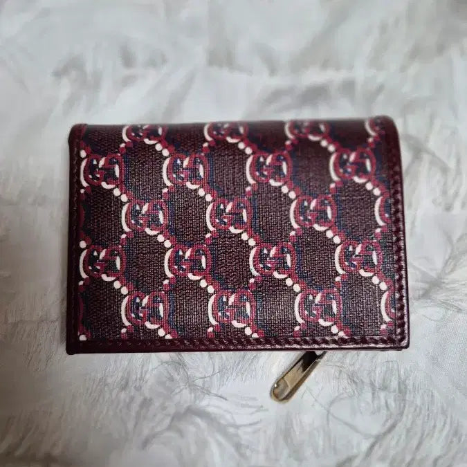 [BUNJANG] Gucci GG Card Wallet Burgundy / 구찌 GG 카드지갑 버건디