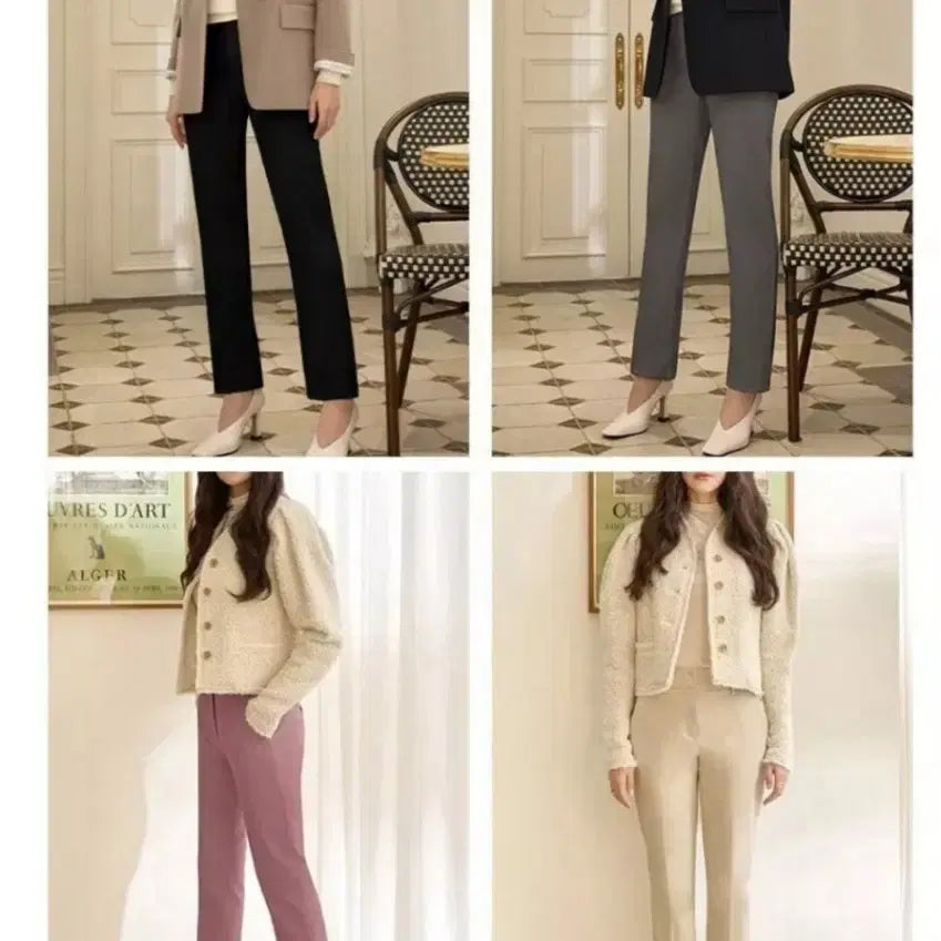 [BUNJANG] Georges Rech Lycra Pants (4 Types) / 조르쥬 레쉬 라이크라(스판) 바지 4종