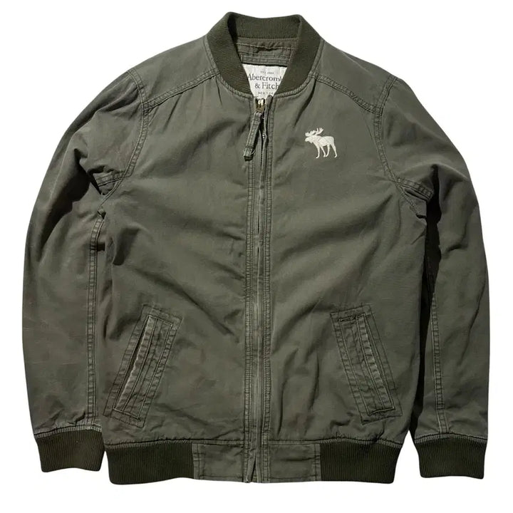 [BUNJANG] Abercrombie Washed Cotton Bomber Blouson Jacket XL / [XL] 아베크롬비 워시드 코튼 봄버 블루종 자켓