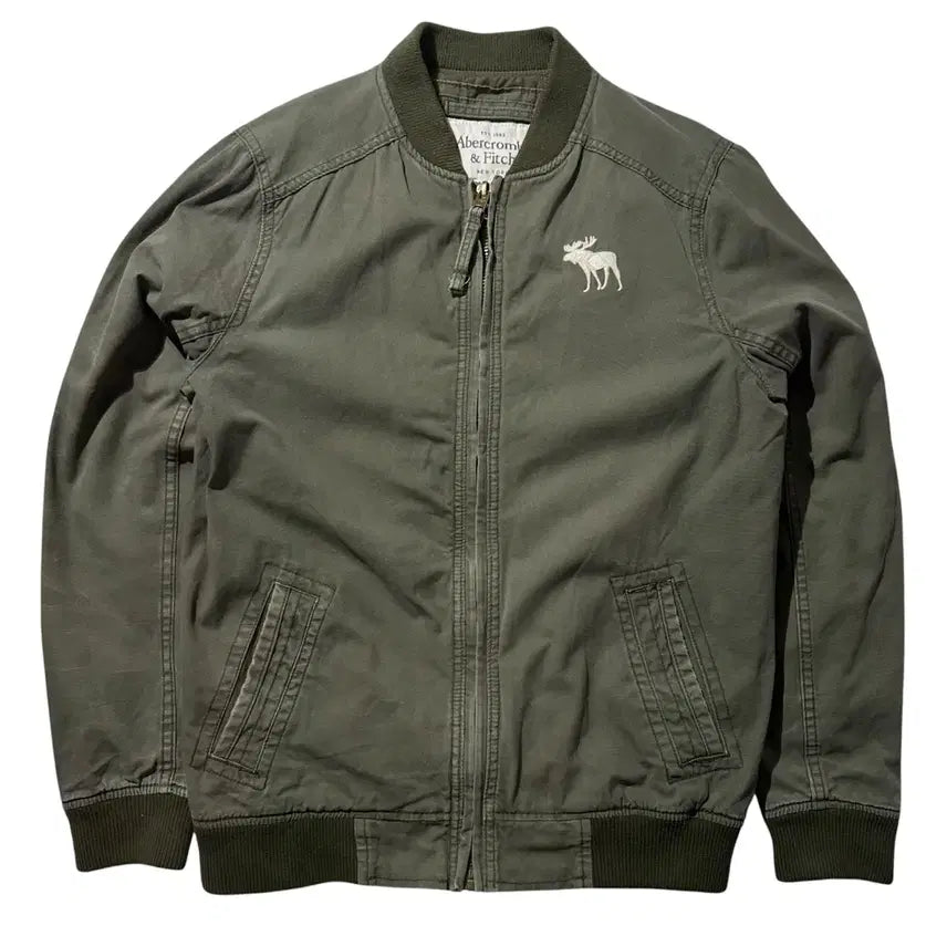 [BUNJANG] Abercrombie Washed Cotton Bomber Blouson Jacket XL / [XL] 아베크롬비 워시드 코튼 봄버 블루종 자켓