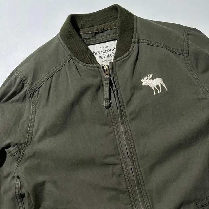 [BUNJANG] Abercrombie Washed Cotton Bomber Blouson Jacket XL / [XL] 아베크롬비 워시드 코튼 봄버 블루종 자켓