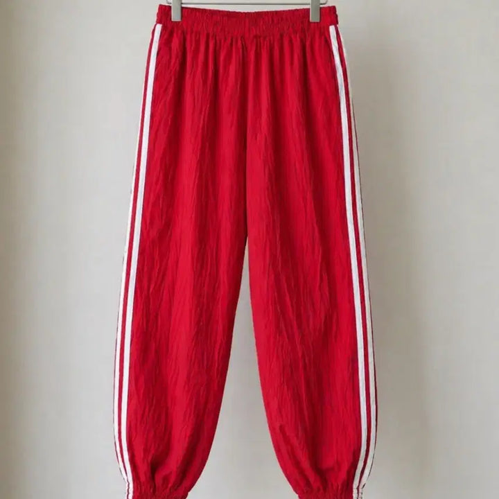 [BUNJANG] Red Jogger Pants (Size 66-77) / 새상품 레드 조거 바지 66-77