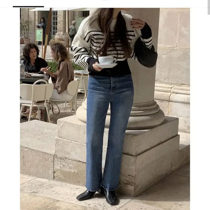 [BUNJANG] Ganaesra Seinne Bootcut Denim Jeans (Short L) / 가내스라 제작 세인 부츠컷 데님