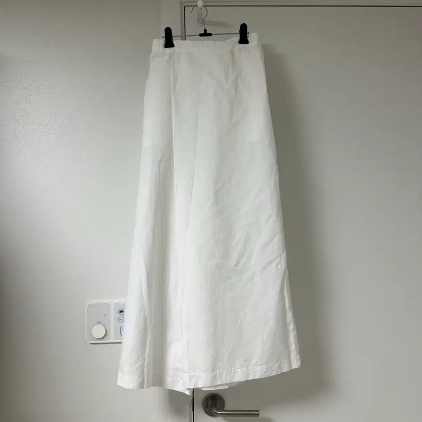 [BUNJANG] Linen Blend Wrap Style Wide Leg Pants / 린넨혼방 랩스타일 와이드통바지