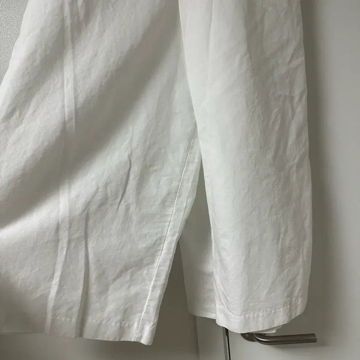 [BUNJANG] Linen Blend Wrap Style Wide Leg Pants / 린넨혼방 랩스타일 와이드통바지