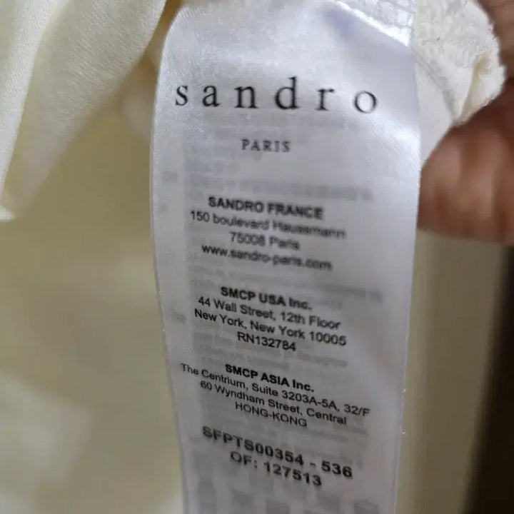 [BUNJANG] Sandro World Tour Embroidered T-Shirt / 산드로 반팔 티셔츠