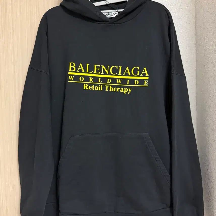 [BUNJANG] Balenciaga Hoodie Black / 발렌시아가 후드티