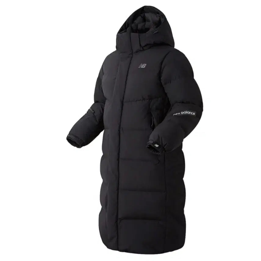 [BUNJANG] New Balance Black Long Padded Jumper / 뉴발란스 블랙 롱패딩 점퍼