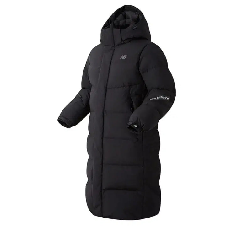 [BUNJANG] New Balance Black Long Padded Jumper / 뉴발란스 블랙 롱패딩 점퍼