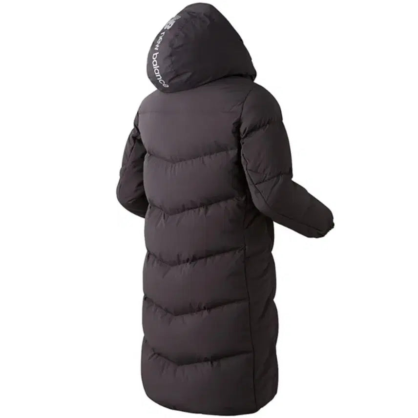[BUNJANG] New Balance Black Long Padded Jumper / 뉴발란스 블랙 롱패딩 점퍼