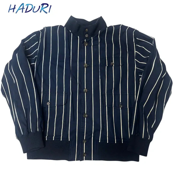 [BUNJANG] Polo Ralph Lauren 80s Stripe Blouson Jacket M / 폴로 랄프로렌 80s 스트라이프블루종 M