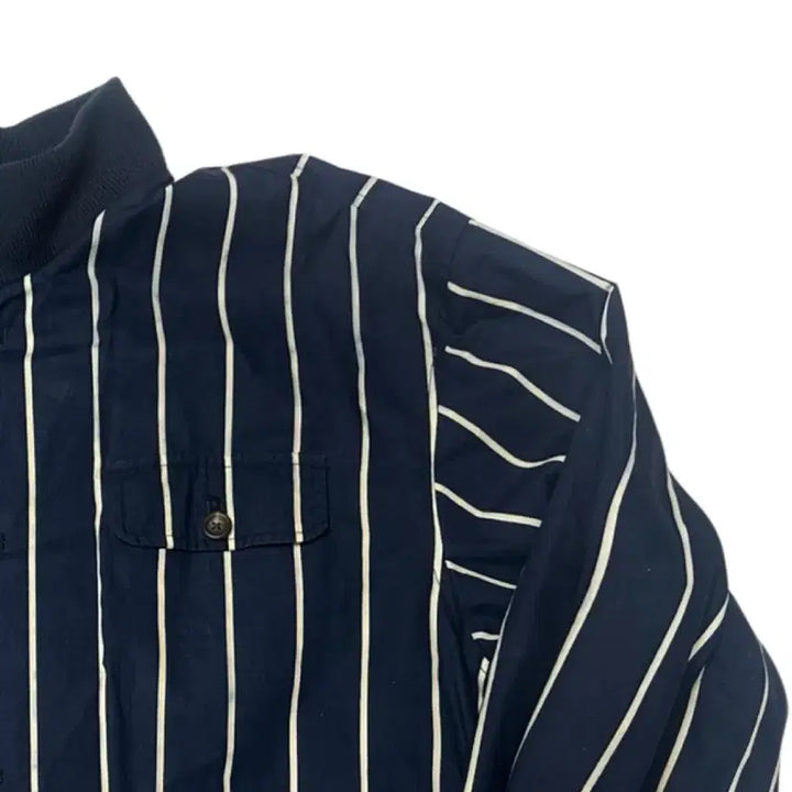 [BUNJANG] Polo Ralph Lauren 80s Stripe Blouson Jacket M / 폴로 랄프로렌 80s 스트라이프블루종 M