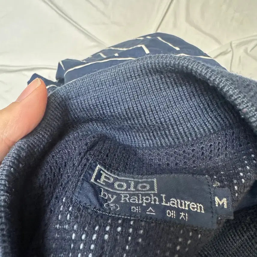 [BUNJANG] Polo Ralph Lauren 80s Stripe Blouson Jacket M / 폴로 랄프로렌 80s 스트라이프블루종 M