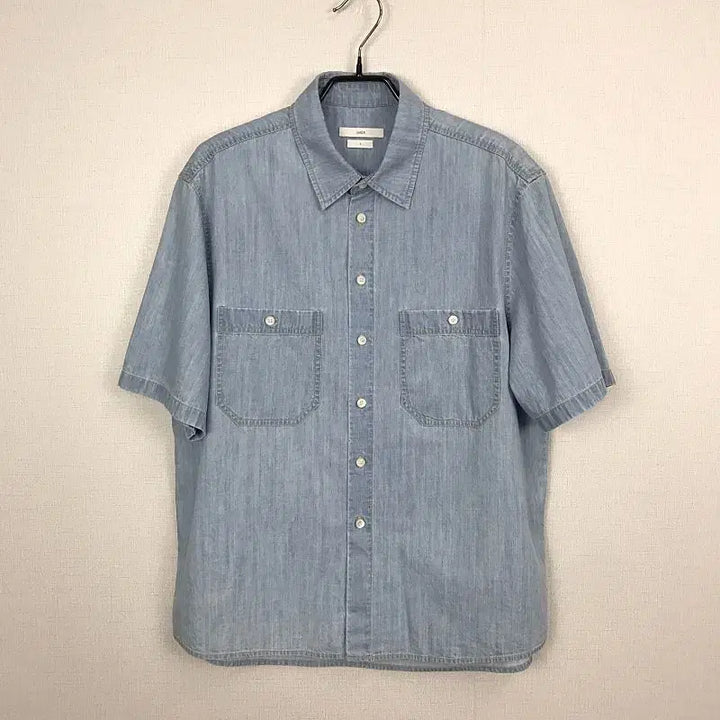 [BUNJANG] UMER Chambray Short Sleeve Shirt Women&