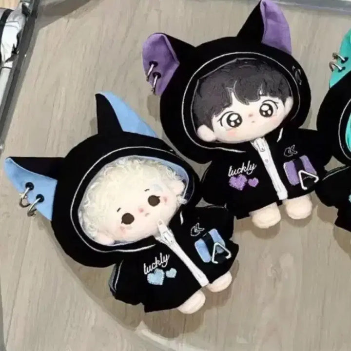 [SOLD OUT] 10cm 인형 옷 고양이 보라색 누이 의상 후드 망토 새상품 사이버펑크