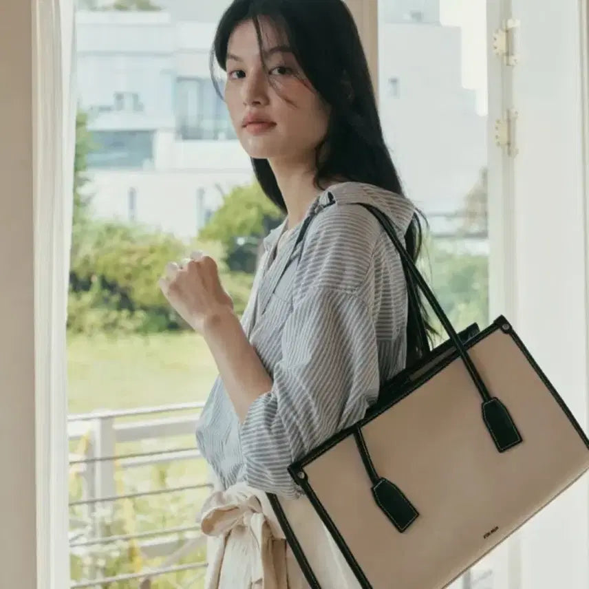 [BUNJANG] Paul &amp; New York Boston Bag Canvas Black / 폴뉴아 보스턴백 캔버스 블랙