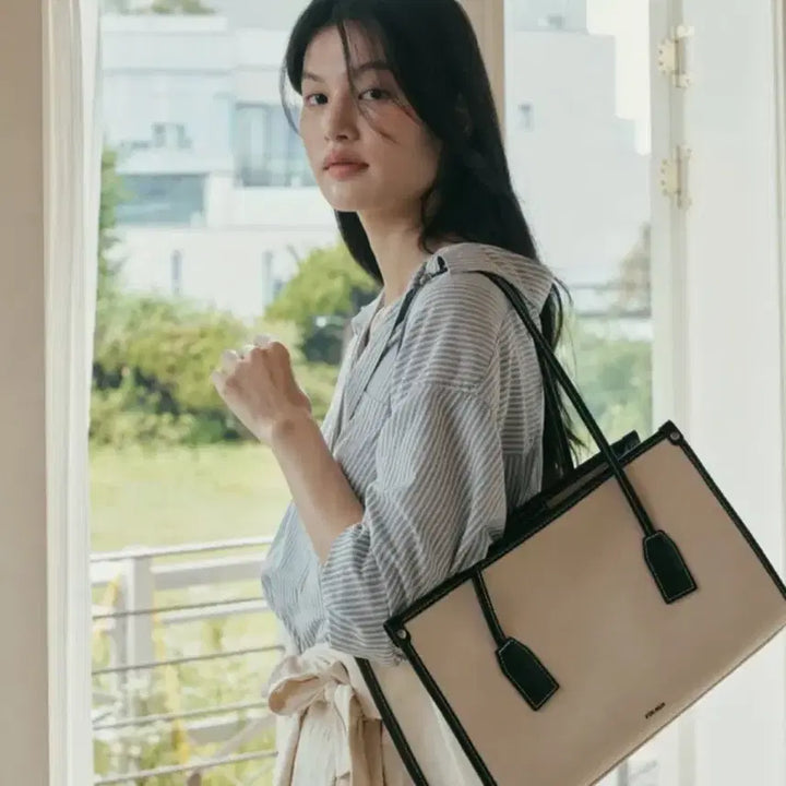 [BUNJANG] Paul &amp; New York Boston Bag Canvas Black / 폴뉴아 보스턴백 캔버스 블랙