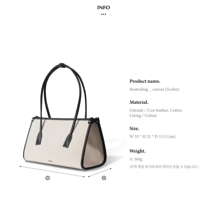 [BUNJANG] Paul &amp; New York Boston Bag Canvas Black / 폴뉴아 보스턴백 캔버스 블랙
